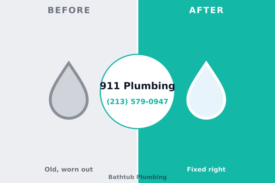 Before and after: plumbing repair Burlingame, KS
